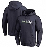 Men's Seattle Seahawks Pro Line by Fanatics Branded Gradient Logo Pullover Hoodie College Navy FengYun,baseball caps,new era cap wholesale,wholesale hats